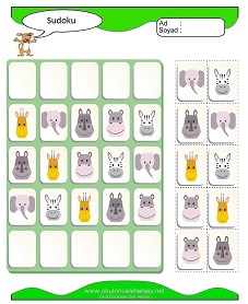 Sudoku Çocuk Bulmacaları